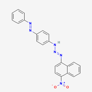 molecular formula C22H16N6O2 B1580942 1-三氮烯，1-(4-硝基-1-萘甲基)-3-[4-(苯偶氮)苯基]- CAS No. 6708-61-8