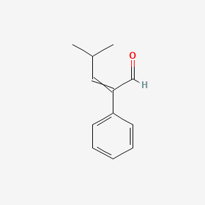 molecular formula C12H14O B1580967 4-Methyl-2-phenylpent-2-enal CAS No. 26643-91-4
