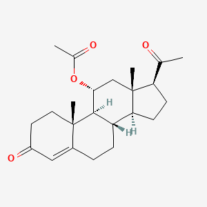 molecular formula C23H32O4 B1580999 11α-醋酸孕酮 CAS No. 2268-98-6