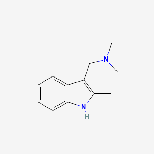 molecular formula C12H16N2 B1581007 2-甲基-3-N,N-二甲氨基甲基吲哚 CAS No. 37125-92-1