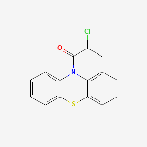molecular formula C15H12ClNOS B1581032 2-氯-1-(10H-吩噻嗪-10-基)丙-1-酮 CAS No. 38076-63-0