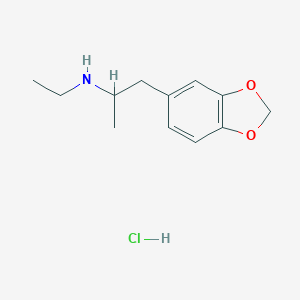 molecular formula C12H18ClNO2 B158105 N-Ethyl-alpha-methyl-1,3-benzodioxole-5-ethanamine hydrochloride CAS No. 74341-78-9
