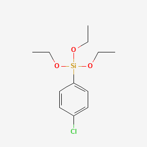 molecular formula C12H19ClO3Si B1581073 (4-氯苯基)三乙氧基硅烷 CAS No. 21700-74-3