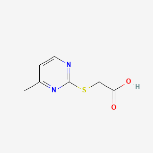 molecular formula C7H8N2O2S B1581110 2-(羧甲基硫基)-4-甲基嘧啶 CAS No. 46118-95-0