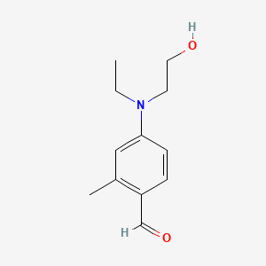molecular formula C12H17NO2 B1581113 4-(乙基(2-羟乙基)氨基)-邻甲苯醛 CAS No. 21850-52-2