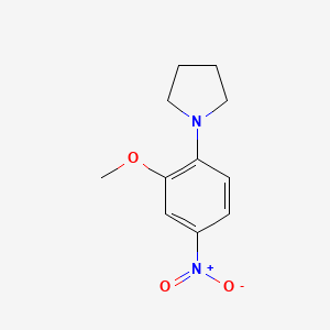 molecular formula C11H14N2O3 B1581134 1-(2-甲氧基-4-硝基苯基)吡咯烷 CAS No. 67828-57-3