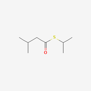 molecular formula C8H16OS B1581165 Butanethioic acid, 3-methyl-, S-(1-methylethyl) ester CAS No. 34322-06-0