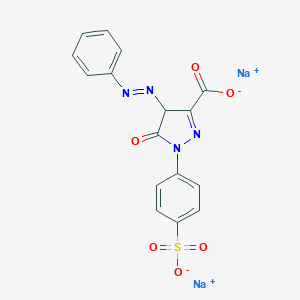 molecular formula C16H10N4Na2O6S B158119 Disodium 4,5-dihydro-5-oxo-4-(phenylazo)-1-(4-sulphonatophenyl)-1H-pyrazole-3-carboxylate CAS No. 1934-22-1