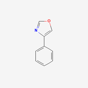 molecular formula C9H7NO B1581195 4-苯基恶唑 CAS No. 20662-89-9