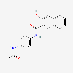 molecular formula C19H16N2O3 B1581232 N-(4-Acetylaminophenyl)-3-hydroxynaphthalene-2-carboxamide CAS No. 41506-62-1