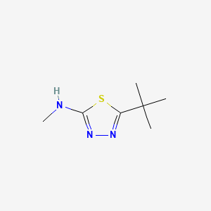 molecular formula C7H13N3S B1581234 5-叔丁基-N-甲基-1,3,4-噻二唑-2-胺 CAS No. 50608-12-3