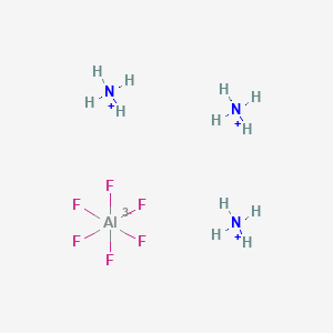 molecular formula AlF6H12N3 B1581255 Ammonium hexafluoroaluminate CAS No. 7784-19-2