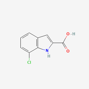 molecular formula C9H6ClNO2 B1581283 7-氯-1H-吲哚-2-羧酸 CAS No. 28899-75-4