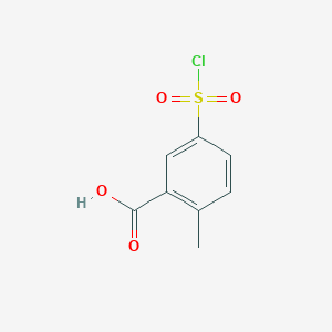 molecular formula C8H7ClO4S B1581297 5-(氯磺酰基)-2-甲基苯甲酸 CAS No. 89001-57-0
