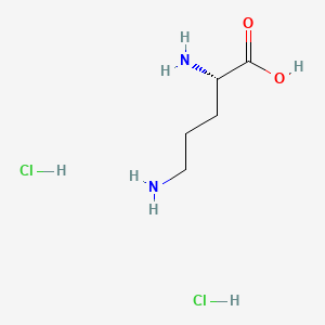 molecular formula C5H14Cl2N2O2 B1581303 L-鸟氨酸二盐酸盐 CAS No. 6211-16-1