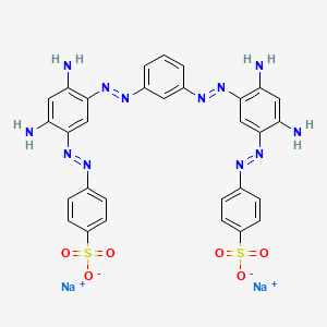 B1581305 Disodium 4,4'-[1,3-phenylenebis[azo(4,6-diamino-3,1-phenylene)azo]]bis(benzenesulphonate) CAS No. 6252-62-6