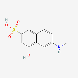B1581306 2-Naphthalenesulfonic acid, 4-hydroxy-6-(methylamino)- CAS No. 6259-53-6