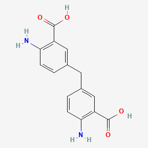 molecular formula C15H14N2O4 B1581307 5,5'-亚甲基二苯胺酸 CAS No. 7330-46-3