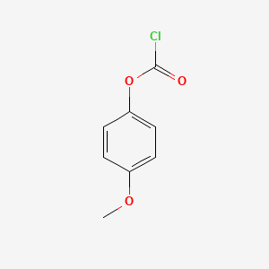 molecular formula C8H7ClO3 B1581313 碳酰氯，4-甲氧基苯酯 CAS No. 7693-41-6