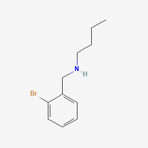 molecular formula C11H16BrN B1581318 苯甲胺，2-溴-N-丁基- CAS No. 60509-38-8