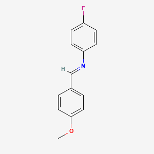 B1581328 N-(4-Methoxybenzylidene)-4-fluoroaniline CAS No. 3381-48-4