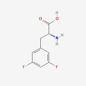 molecular formula C9H9F2NO2 B1581330 3,5-二氟-D-苯丙氨酸 CAS No. 266360-63-8
