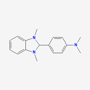 B1581331 4-(1,3-dimethyl-2H-benzimidazol-2-yl)-N,N-dimethylaniline CAS No. 302818-73-1