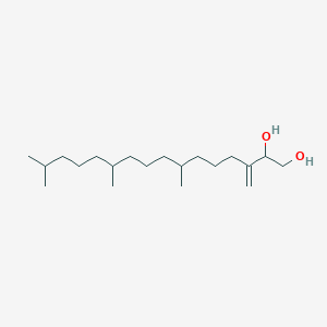 molecular formula C20H40O2 B158134 1,2-十六烷二醇，7,11,15-三甲基-3-亚甲基- CAS No. 438536-34-6