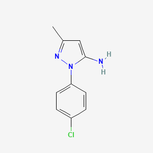 molecular formula C10H10ClN3 B1581407 1-(4-氯苯基)-3-甲基-1H-吡唑-5-胺 CAS No. 40401-39-6