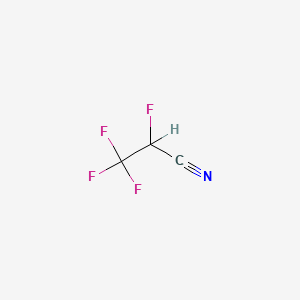 molecular formula C3HF4N B1581482 2,3,3,3-四氟丙腈 CAS No. 431-32-3