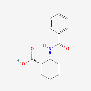 molecular formula C14H17NO3 B1581485 (+)-顺式-2-苯甲酰胺环己烷羧酸 CAS No. 26685-82-5