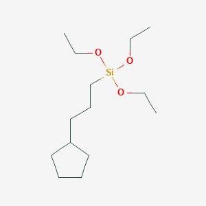 molecular formula C14H30O3Si B1581493 3-(三乙氧基甲硅烷基)环戊烷 CAS No. 102056-64-4