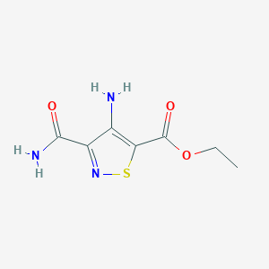 Ethyl 4-amino-3-(aminocarbonyl)isothiazole-5-carboxylate