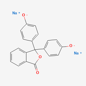 molecular formula C20H12Na2O4 B1581520 1(3H)-Isobenzofuranone, 3,3-bis(4-hydroxyphenyl)-, disodium salt CAS No. 518-51-4