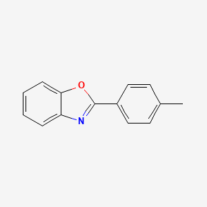 molecular formula C14H11NO B1581530 苯并恶唑，2-(4-甲基苯基)- CAS No. 835-71-2
