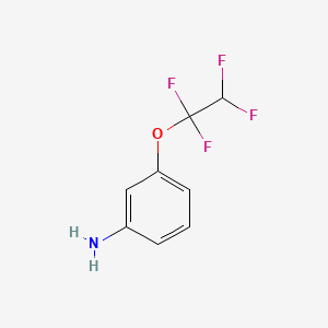 molecular formula C8H7F4NO B1581531 3-(1,1,2,2-Tetrafluoroethoxy)aniline CAS No. 831-75-4