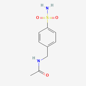 molecular formula C9H12N2O3S B1581543 N-[(4-磺酰苯基)甲基]乙酰胺 CAS No. 2015-14-7