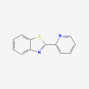 molecular formula C12H8N2S B1581599 苯并噻唑，2-(2-吡啶基)- CAS No. 716-80-3