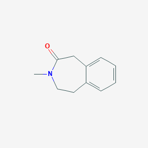 molecular formula C11H13NO B1581603 3-甲基-4,5-二氢-1H-苯并[d]氮杂䓬-2(3H)-酮 CAS No. 73644-95-8