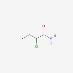 molecular formula C4H8ClNO B1581609 2-氯丁酰胺 CAS No. 7462-73-9