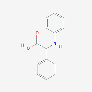 molecular formula C14H13NO2 B1581630 2-苯胺基-2-苯乙酸 CAS No. 3684-12-6