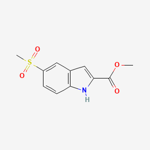 molecular formula C11H11NO4S B1581643 甲基5-(甲磺基)-1H-吲哚-2-羧酸酯 CAS No. 205873-28-5