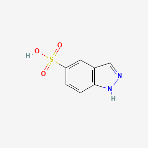 molecular formula C7H6N2O3S B1581658 1H-indazole-5-sulfonic acid CAS No. 98550-01-7