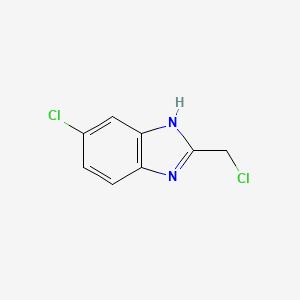 molecular formula C8H6Cl2N2 B1581660 5-Chloro-2-(chloromethyl)-1H-benzimidazole CAS No. 20443-38-3