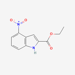 molecular formula C11H10N2O4 B1581666 Ethyl 4-nitro-1H-indole-2-carboxylate CAS No. 4993-93-5