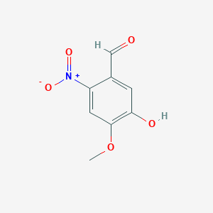 molecular formula C8H7NO5 B1581667 5-Hydroxy-4-methoxy-2-nitrobenzaldehyde CAS No. 58749-47-6