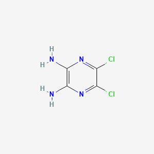 molecular formula C4H4Cl2N4 B1581672 5,6-Dichloropyrazine-2,3-diamine CAS No. 13484-57-6