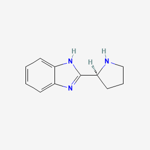 molecular formula C11H13N3 B1581675 (S)-2-(Pyrrolidin-2-YL)-1H-benzo[D]imidazole CAS No. 59592-35-7