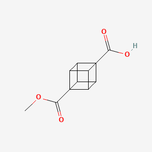 molecular formula C11H10O4 B1581687 4-Methoxycarbonylcubanecarboxylic acid CAS No. 24539-28-4