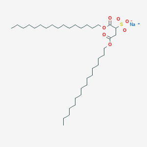 molecular formula C36H69NaO7S B158171 Sodium 1,4-dihexadecyl sulphonatosuccinate CAS No. 10044-00-5